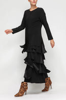 IC Collection Layered Ruffle Jumpsuit-7232JS