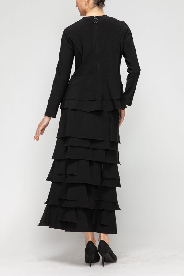 IC Collection "Luna" Layered Asymmetrical Patch Skirt-7234S