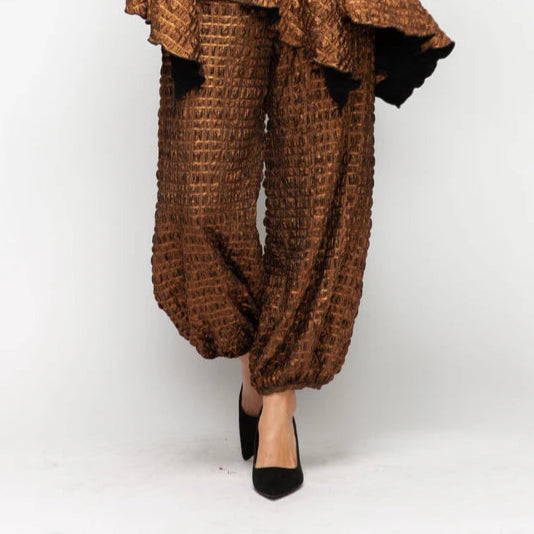 IC Collection Textured Balloon Pants-7180P-DUP
