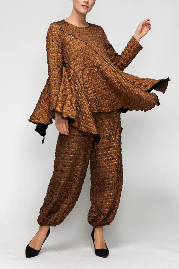 IC Collection Textured Asymmetrical Top-7235T