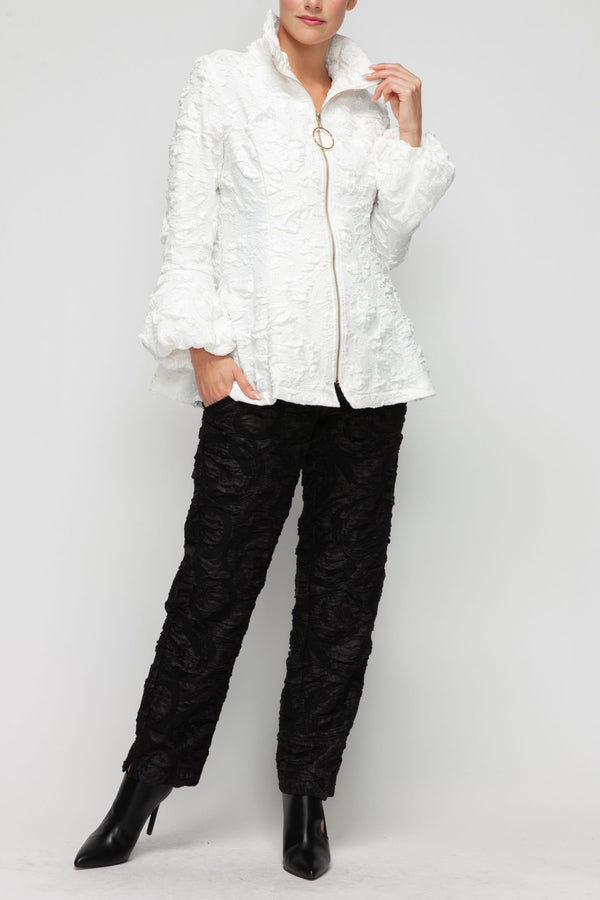IC Collection Bloom Zip Up Jacket-7238J
