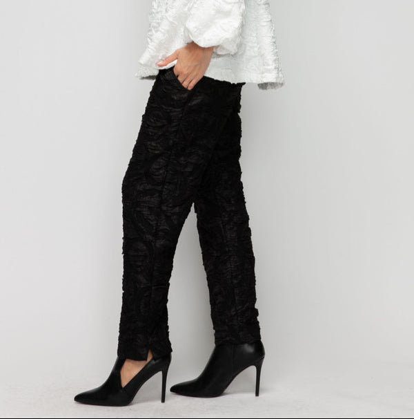 IC Collection Bloom Textured Pant-6406P