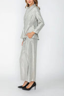 IC Collection Pleated Wide Leg Pants-7641P