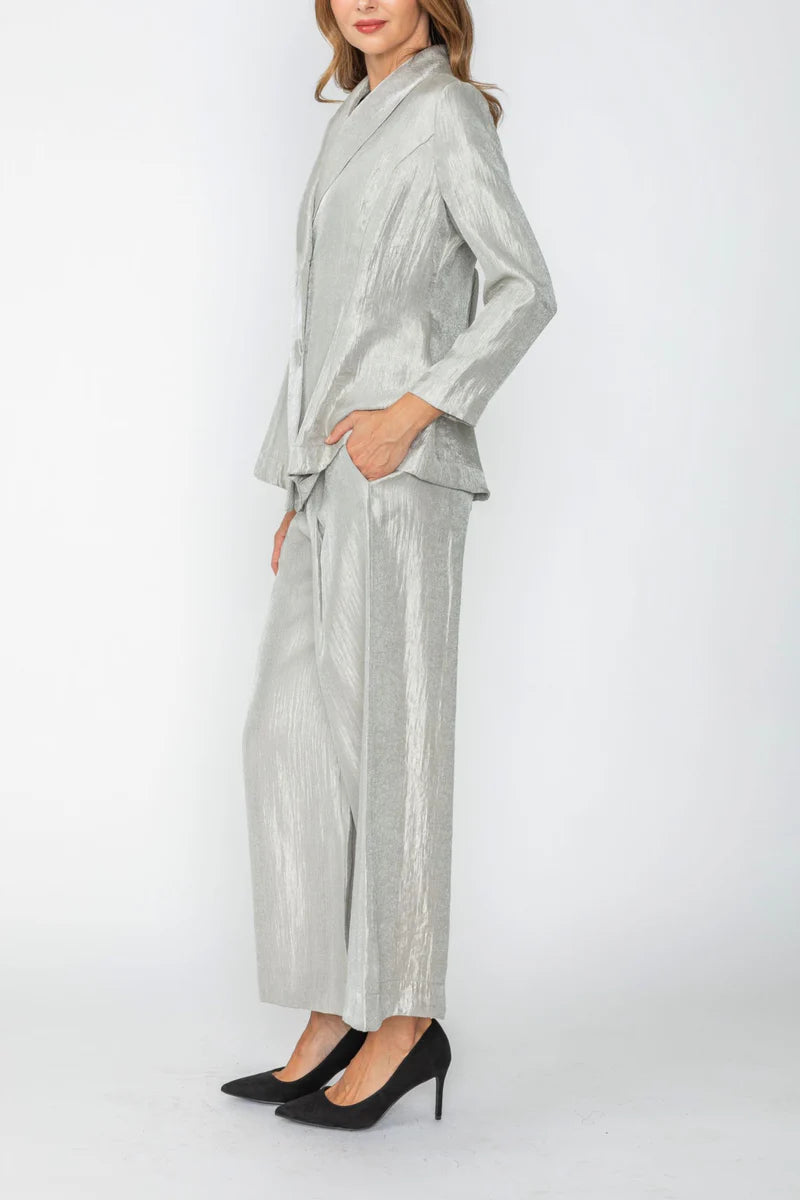 IC Collection Pleated Wide Leg Pants-7641P