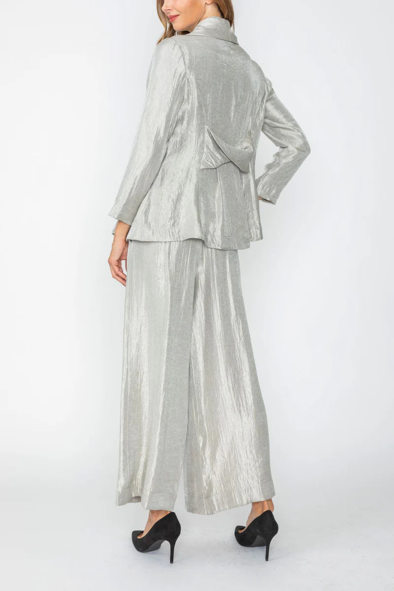 IC Collection Shawl Collar Back Twist Band Jacket-7250J