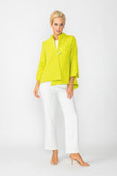 IC Collection 3-Flower One Button Jacket-7268J