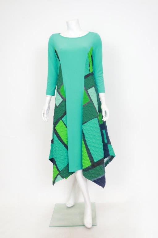 IC Collection Color Block Dress 7285D