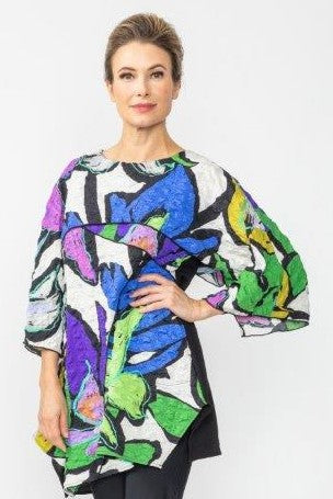 IC Collection Lily Print Tunic 7288T | Unique Apparel USA