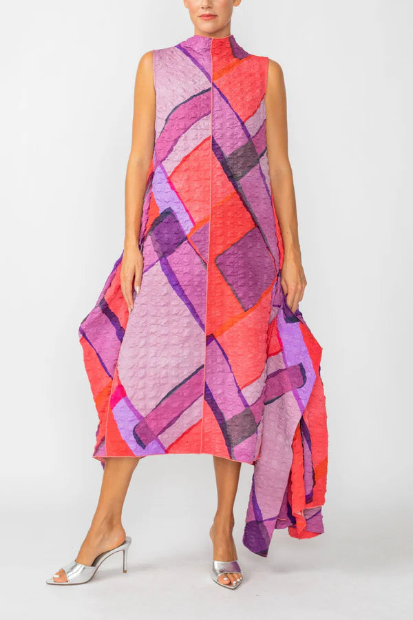 Sleeveless Back Zip Dress 7303D