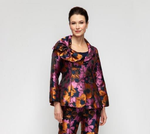 IC Collection Floral Print Jacket-7333J