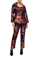 IC Collection Floral Print Pants-7551P