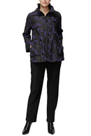 IC Collection Wire Collar Zip-Up Jacket-7353J-DUP