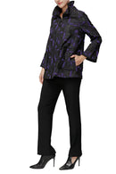 IC Collection Wire Collar Zip-Up Jacket-7353J-DUP