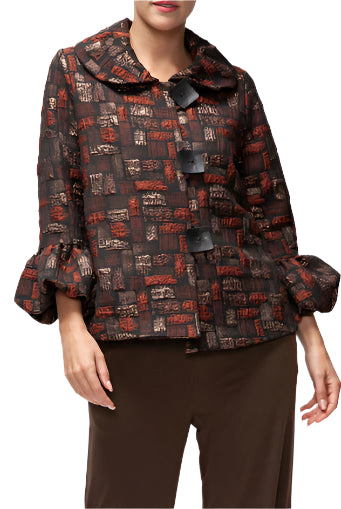 IC Collection Classic Collar Crop Jacket | Unique Apparel USA