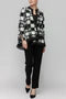 IC Collection Black & White Check Hi-Low Jacket-7369J