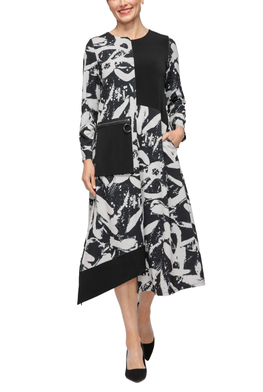 IC Collection Abstract Print Dress | Unique Apparel USA