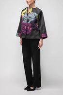 IC Collection Floral Detail Embroidered Jacket-7395J
