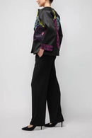 IC Collection Floral Detail Embroidered Jacket-7395J