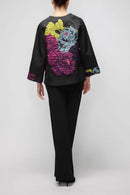 IC Collection Floral Detail Embroidered Jacket-7395J