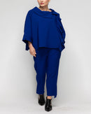 IC Collection Ruffle Trim Top-7417T