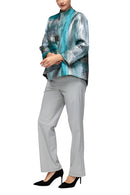 IC Collection Iridescent Asymmetrical Jacket-7518J