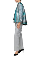IC Collection Iridescent Asymmetrical Jacket-7518J