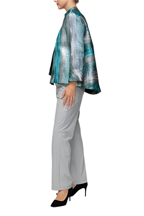 IC Collection Iridescent Asymmetrical Jacket-7518J
