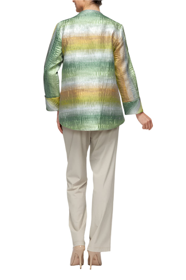 IC Collection Iridescent Asymmetrical Jacket-7518J