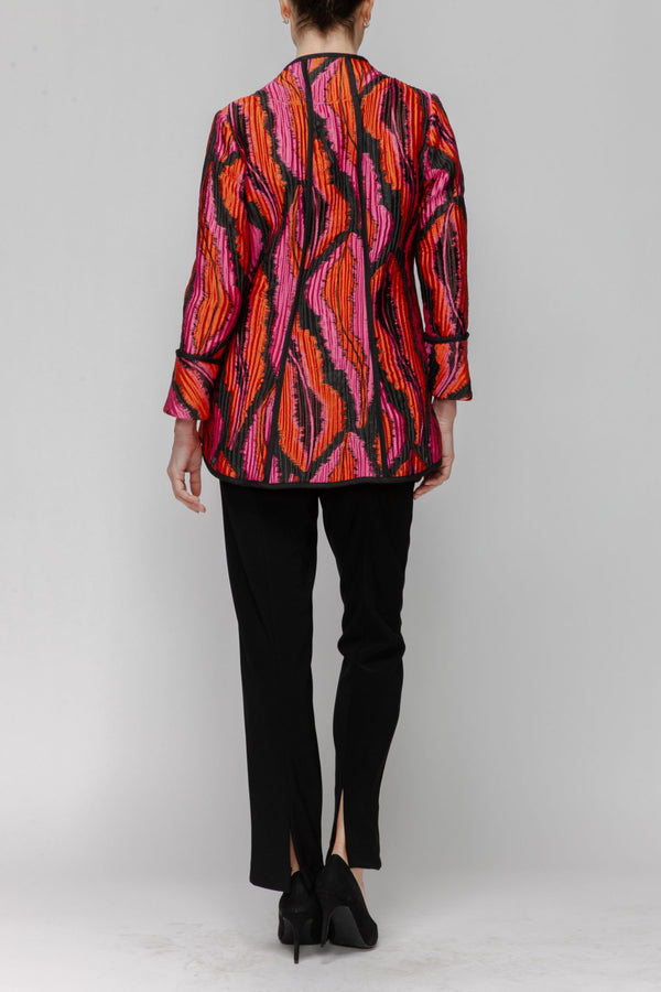 IC Collection High-Low Button Jacket-7522J