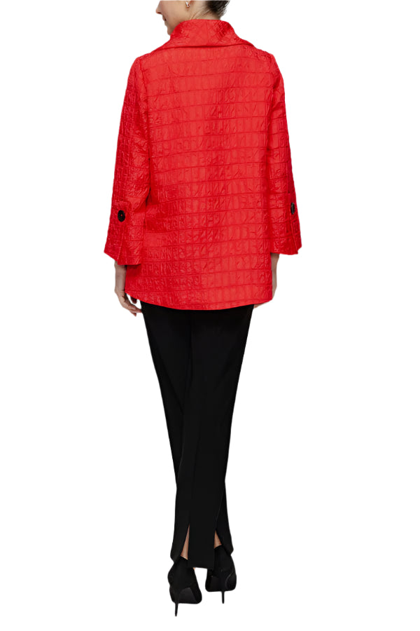 IC Collection One Button Shawl Jacket-7525J