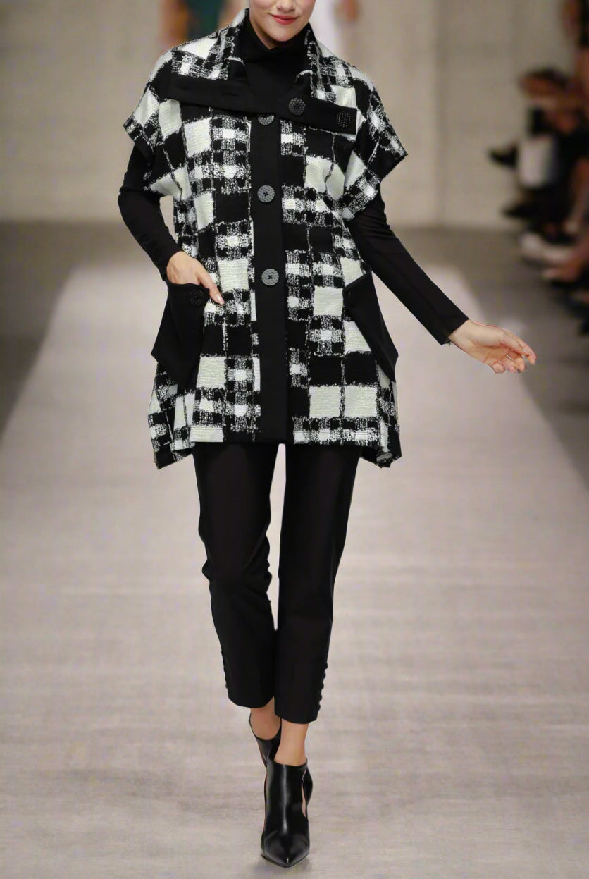 IC Collection Savoy Checkered Vest | Unique Apparel USA