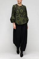 IC Collection Merrow Bubble Sleeve Top-7566T-DUP