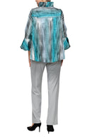 IC Collection Ruffled Sleeve Jacket-7572J