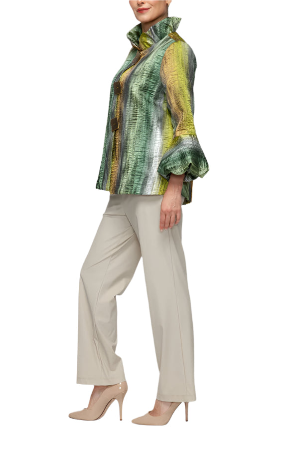 IC Collection Ruffled Sleeve Jacket-7572J