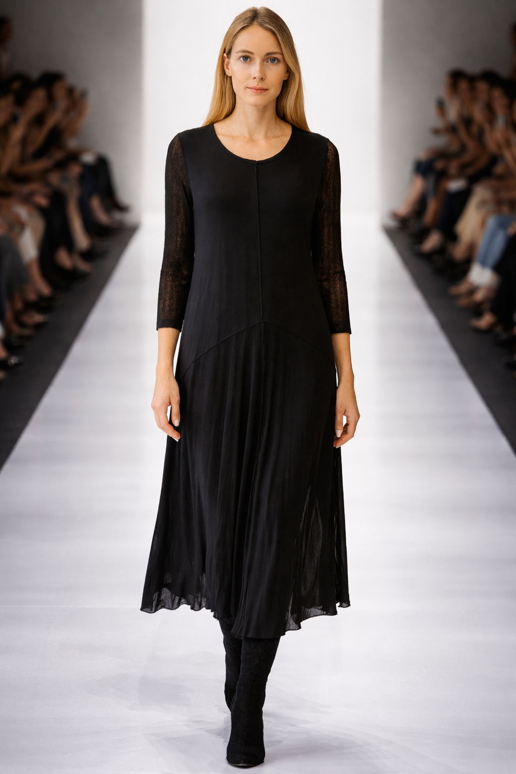 IC Collection Comfy Sheer Long Tunic/ Dress-IC-3753D