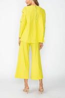 IC Collection Modern Slit-Neck Tunic-7653T