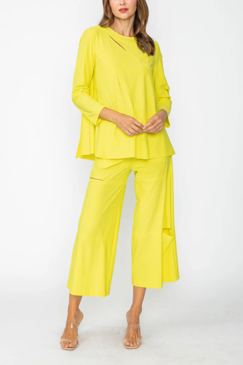 IC Collection Modern Slit-Neck Tunic-7653T