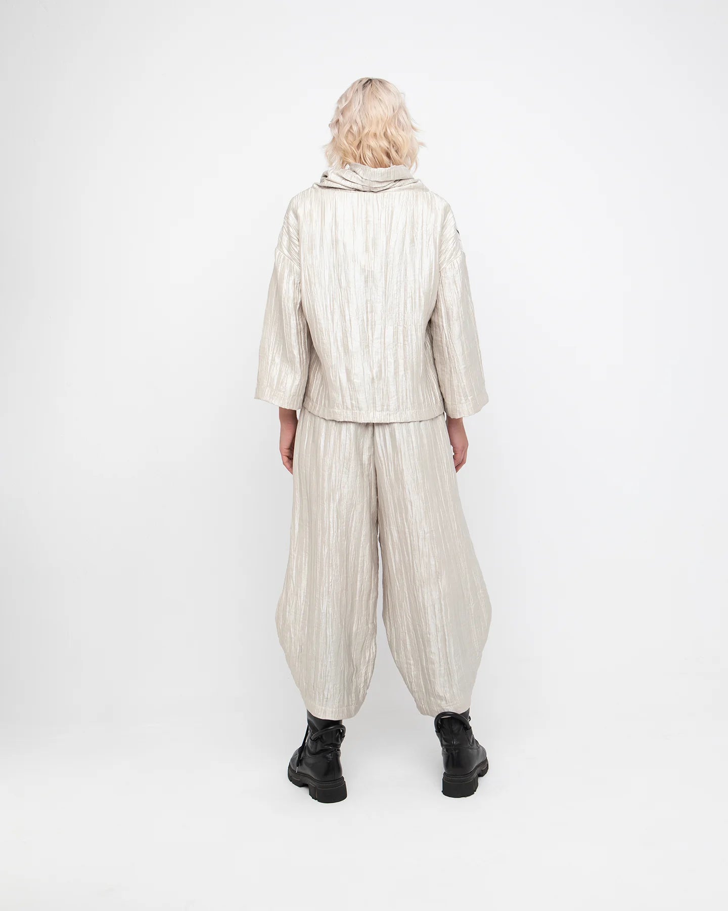 Ozai N Ku Boreas Shimmer Shirt, Ivory-766010T