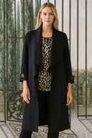 IC Collection Long Open Front Jacket-IC-4585J