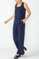 IC Collection Two-Piece Sleeveless Tank and Pant Set- IC-7760TP