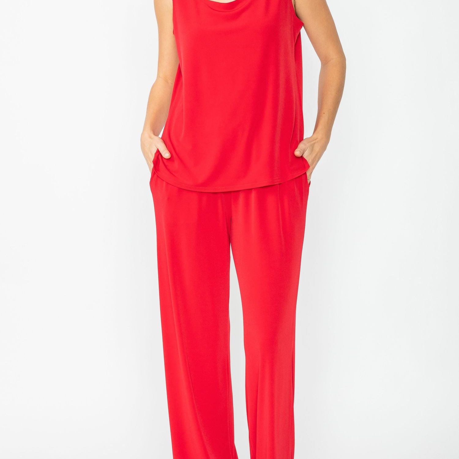 IC Collection Two-Piece Sleeveless Tank and Pant Set- IC-7760TP