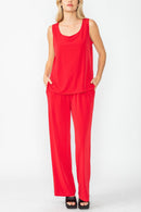 IC Collection Two-Piece Sleeveless Tank and Pant Set- IC-7760TP