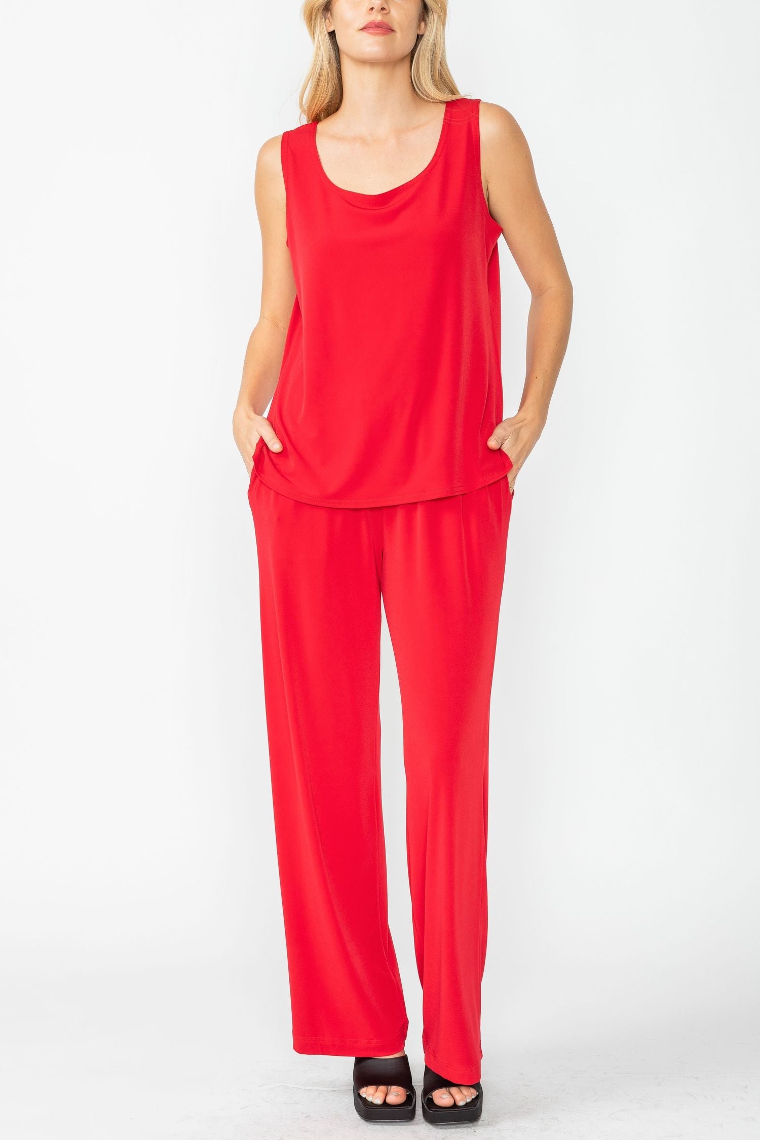IC Collection Two-Piece Sleeveless Tank and Pant Set- IC-7760TP
