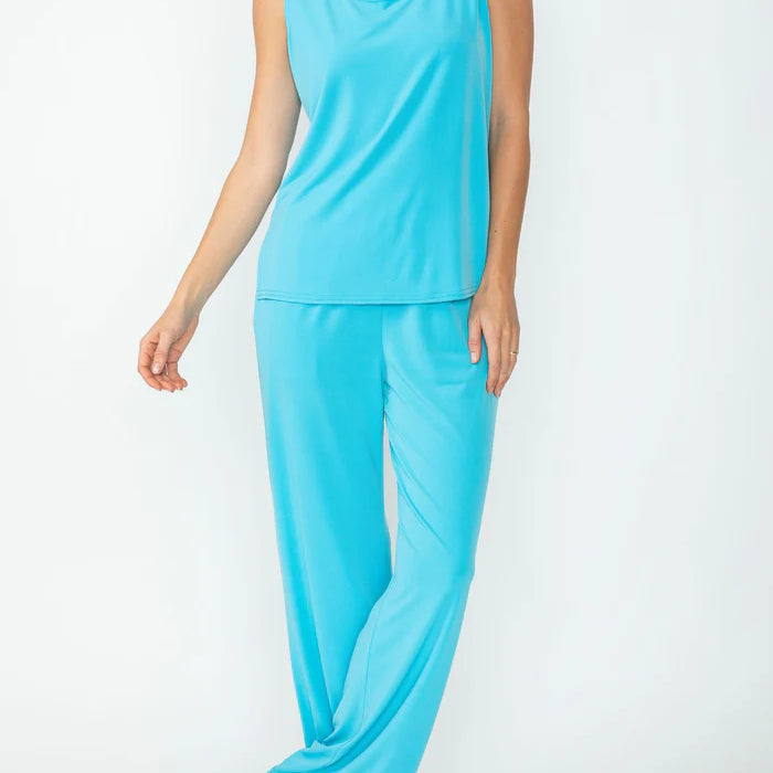 IC Collection Two-Piece Sleeveless Tank and Pant Set- IC-7760TP