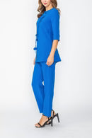 IC Collection Soft Petal Tie-Front Top-7829T