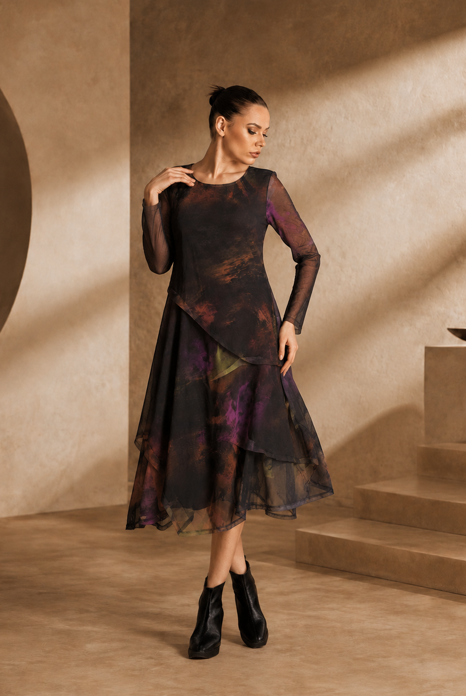 Kozan Monopoly Dress- SH-1858-LODEN
