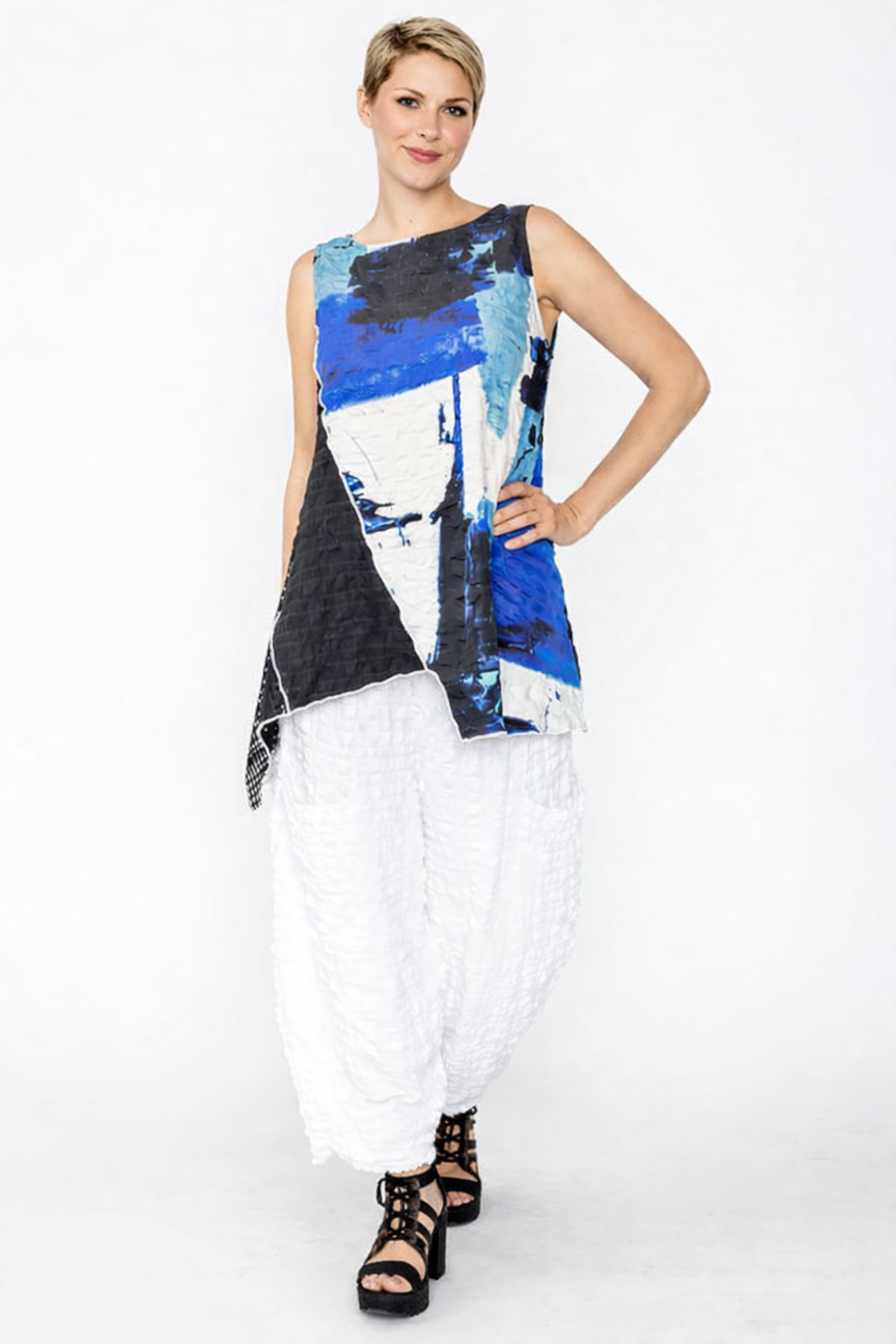 IC Collection Color Block Tank-7843T