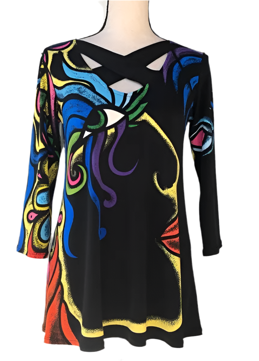 Eva Varro Archie Criss Cross Top-T12777