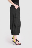 Urban Swish Wide Cargo Pants, Black-UP149B