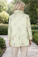 IC Collection Floral Embossed Open Jacket-IC-4672J